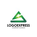 画像3: S字と三角形の力強い成長ロゴ (3)