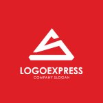 画像4: S字と三角形の力強い成長ロゴ (4)