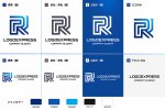 画像18: R字のシャープなテクノロジーラインロゴ (18)