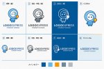 画像18: 電球を持つキャラクターのアイデアロゴ (18)