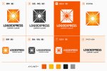 画像18: スクエア型に輝く太陽のエネルギーロゴ (18)