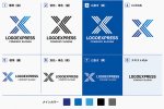 画像18: X字のストライプダイナミックロゴ (18)