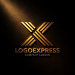 画像12: X字のストライプダイナミックロゴ (12)