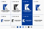 画像18: K字の幾何学的モダンロゴ (18)