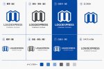 画像18: M字と建物の幾何学的連結ロゴ (18)