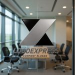 画像9: X字の幾何学的ダイナミックロゴ (9)