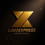 画像12: X字の幾何学的ダイナミックロゴ (12)