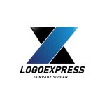 画像3: X字の幾何学的ダイナミックロゴ (3)