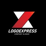 画像4: X字の幾何学的ダイナミックロゴ (4)