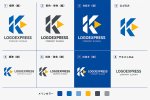 画像18: K字と再生ボタンの先進的ロゴ (18)