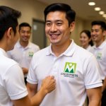 画像14: M字と人型が融合した成長のロゴ (14)