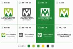 画像18: M字と人型が融合した成長のロゴ (18)