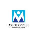 画像3: M字と人型が融合した成長のロゴ (3)