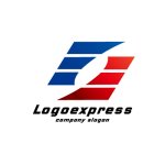 画像1: スピード感あふれるS字の連結ロゴ (1)