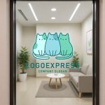 画像6: 仲良し三匹の猫ロゴ (6)