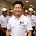 画像14: N字の立体的な連結ロゴ (14)