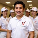 画像14: V字と躍動する軌道の情熱ロゴ (14)