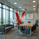 画像9: V字と躍動する軌道の情熱ロゴ (9)