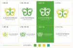画像18: 蝶と若葉が織りなすオーガニックな成長ロゴ (18)
