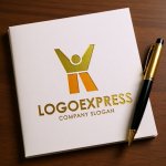 画像6: Kの文字と人が躍動する希望の成長ロゴ (6)