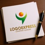 画像6: Y字と人が躍動する希望の成長ロゴ (6)