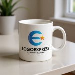 画像16: Eと星が輝くテクノロジーロゴ (16)