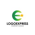 画像3: Eと星が輝くテクノロジーロゴ (3)