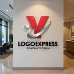 画像10: Y字と軌道が融合するダイナミックロゴ (10)