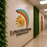 画像15: カラフルな虹と太陽の希望ロゴ (15)