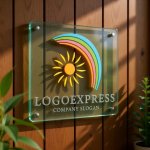 画像11: カラフルな虹と太陽の希望ロゴ (11)