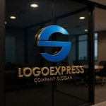 画像15: S字の流れるようなダイナミックロゴ (15)