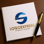 画像6: S字の流れるようなダイナミックロゴ (6)