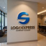 画像10: S字の流れるようなダイナミックロゴ (10)