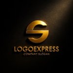 画像12: S字の流れるようなダイナミックロゴ (12)