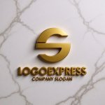 画像13: S字の流れるようなダイナミックロゴ (13)