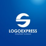 画像4: S字の流れるようなダイナミックロゴ (4)