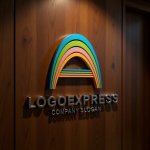 画像5: A字のカラフルな虹の希望ロゴ (5)