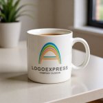 画像16: A字のカラフルな虹の希望ロゴ (16)