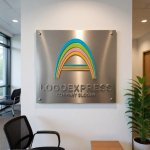 画像7: A字のカラフルな虹の希望ロゴ (7)