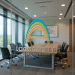 画像9: A字のカラフルな虹の希望ロゴ (9)