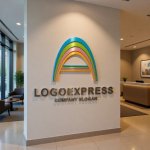 画像10: A字のカラフルな虹の希望ロゴ (10)