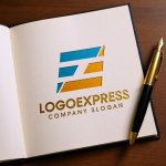 画像6: F字のスピード感あふれるモダンロゴ (6)