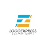 画像1: F字のスピード感あふれるモダンロゴ (1)