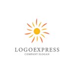 画像1: 輝く太陽のロゴ (1)