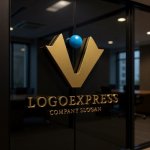 画像15: V字と人が融合した勝利と成長のロゴ (15)