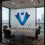 画像11: V字と人が融合した勝利と成長のロゴ (11)