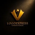 画像12: V字と人が融合した勝利と成長のロゴ (12)