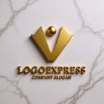 画像13: V字と人が融合した勝利と成長のロゴ (13)