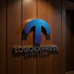 画像5: T字の立体的なモダンロゴ (5)