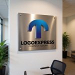 画像7: T字の立体的なモダンロゴ (7)